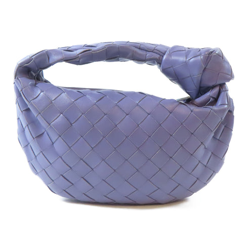 BOTTEGA VENETA BV SHW Mini Jodie Handbag Calfskin Leather Purple