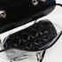 CHANEL Quilted CC SHW Chain Shoulder Bag Calfskin Leather/PVC Black v1