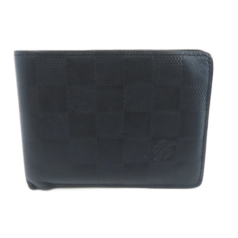 LOUIS VUITTON LV Multiple Wallet N62663 Damier Infini Black