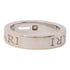 BVLGARI Double Logo 1p Diamond Ring 18K White Gold US#4.25