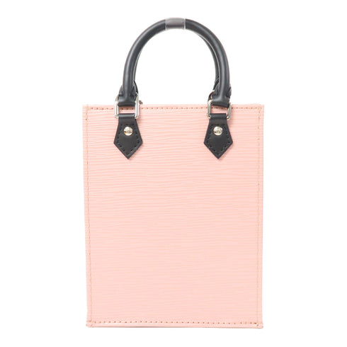LOUIS VUITTON LV SHW Petit Sac Plat Shoulder Bag M69575 Epi Leather Pink/Black