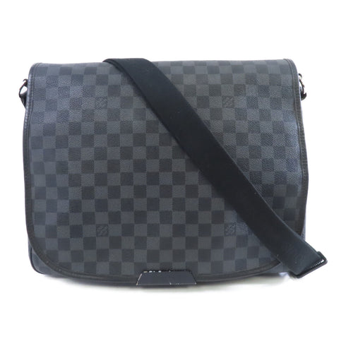 LOUIS VUITTON LV SHW Daniel GM Shoulder Bag N58033 Damier Graphite Gray Black