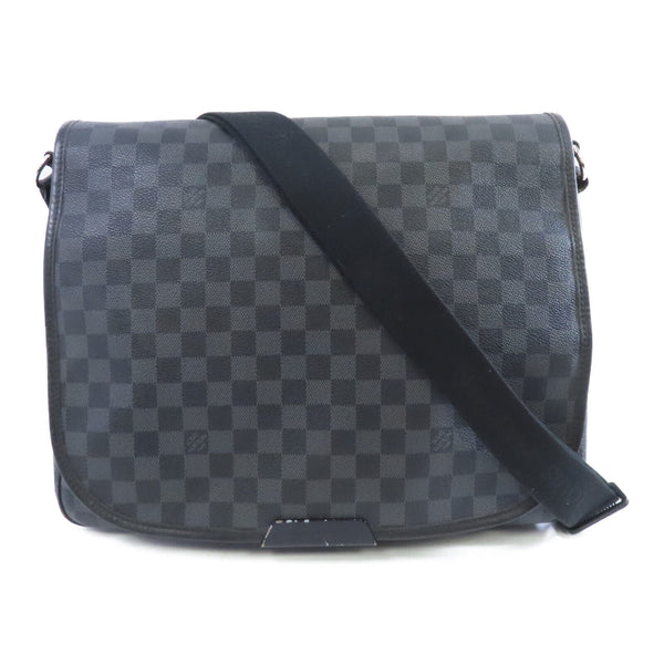 LOUIS VUITTON LV SHW Daniel GM Shoulder Bag N58033 Damier Graphite Gray Black