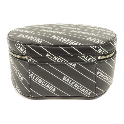 BALENCIAGA SHW 2way Shoulder Bag 599919 Calfskin Leather Black White