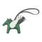 HERMES Rodeo Pegase PM Charm Swift Leather Vert Moyen/Black