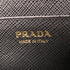 PRADA GHW Wallet On Chain Shoulder Bag 1DH029 Calfskin Leather Black
