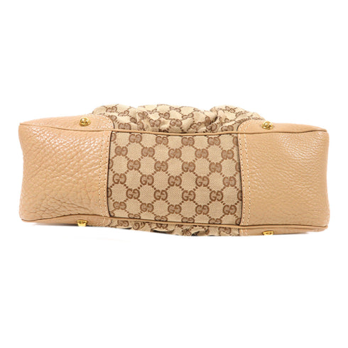 GUCCI GG GHW Shoulder Bag 211966 Canvas Brown