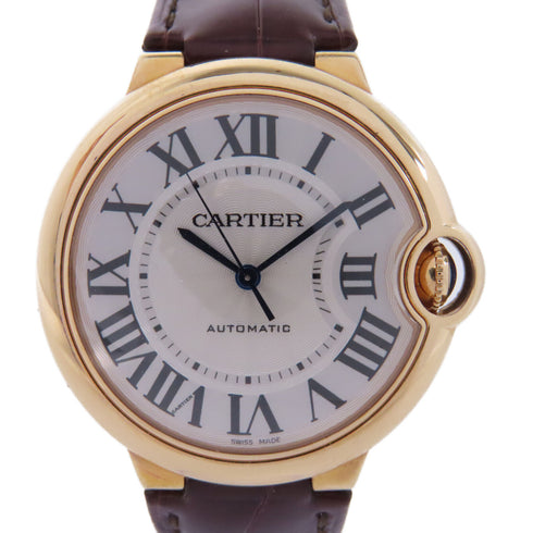 CARTIER Ballon Blue Automatic Watch WGBB0009 18K Pink Gold Silver