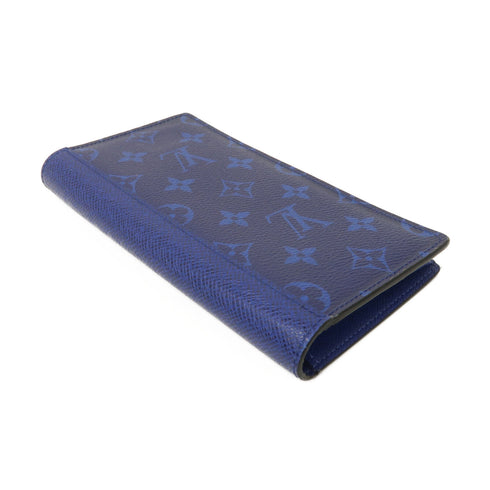 LOUIS VUITTON LV SHW Brazza Long Wallet M30297 Taigarama Blue