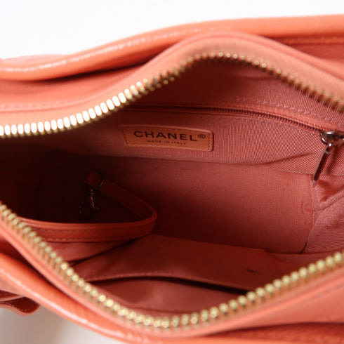 CHANEL CC Gabrielle Chain Shoulder Bag A91810 Lambskin Leather Pink