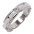 CHANEL CC Ultra Ring 18K White Gold Ceramic US#5.5