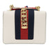 GUCCI GG Sylvie Chain Shoulder Bag 431666 Calfskin Leather White