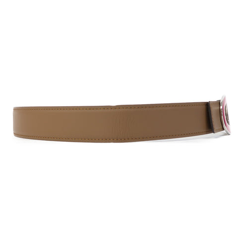 HERMES Belt Veau Swift Pink/Brown