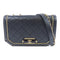 CHANEL Quilted CC GHW Chain Shoulder Bag Lambskin Leather Black v8