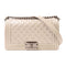 CHANEL CC SHW Boy 25 Chain Shoulder Bag 67086 Calfskin Leather Silver