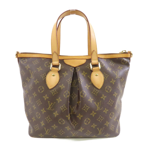 LOUIS VUITTON LV GHW Palermo PM 2 Way Shoulder Bag M40145 Monogram Brown v7