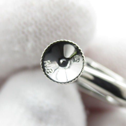 MIKIMOTO Diamond Pearl Earrings 18K White Gold