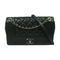 CHANEL Quilted CC SHW Mademoiselle Chain Shoulder Bag Calfskin Leather Black