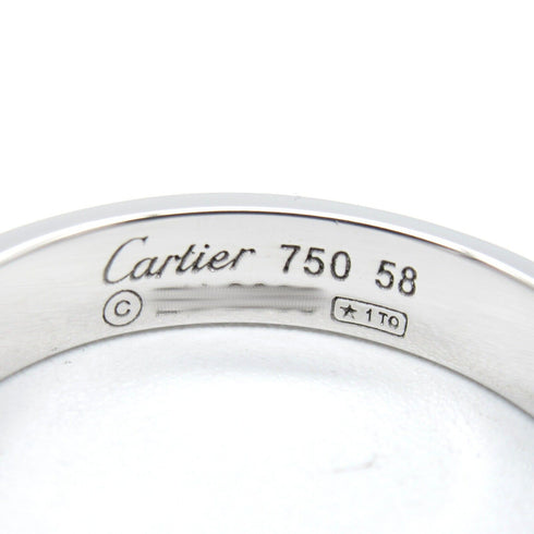 CARTIER Love Wedding Ring 18K White Gold Cartier#58 JP#17.5 US#8.25
