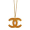 CHANEL CC Necklace Metal Brown/Gold