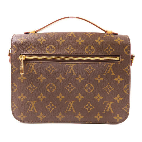 LOUIS VUITTON LV GHW Pochette Metis MM 2 Way Bag M44875 Monogram Brown v2