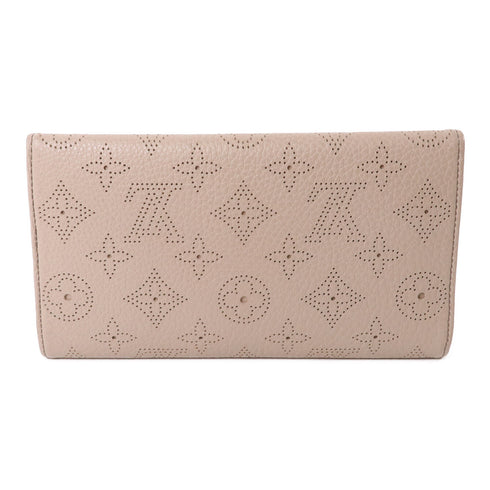 LOUIS VUITTON LV GHW Amelia Coquille Long Wallet M58131 Monogram Mahina Beige
