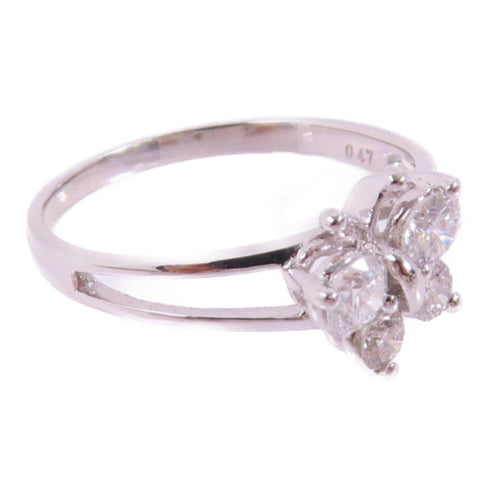 Fine Jewelry 0.47ct Diamond Ring US#6.5 18K White Gold