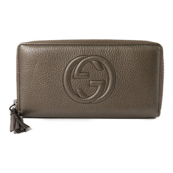 GUCCI GG SHW Long Wallet 308004 Calfskin Leather