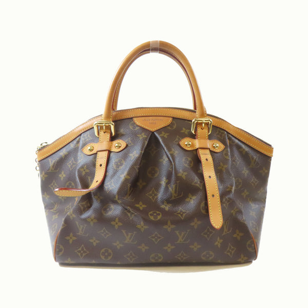 LOUIS VUITTON LV GHW Tivoli GM Shoulder Handbag M40144 Monogram Brown
