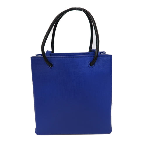 BALENCIAGA SHW Tote Bag 2Way Shoulder Bag Calfskin Leather 572411-4214 Blue