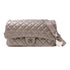 CHANEL CC Chain Shoulder Shoulder Bag Calfskin Leather Silver