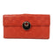 GUCCI GG SHW Long Wallet Calfskin Leather Red