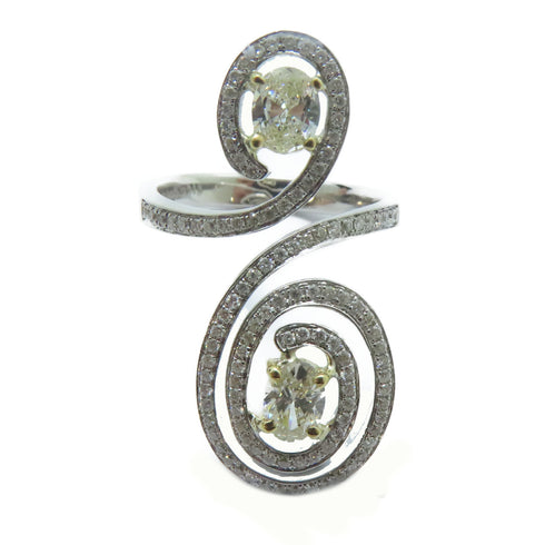 FINE JEWELRY 0.318ct Diamond 0.3ct Diamond Ring 18K White Gold US#6