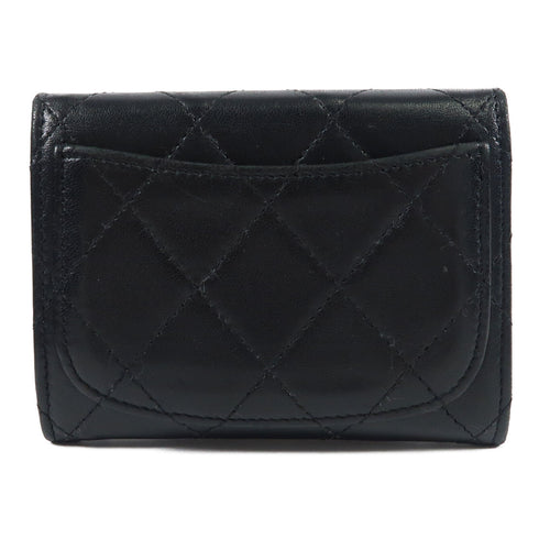 CHANEL CC SHW Card Case Lambskin Leather