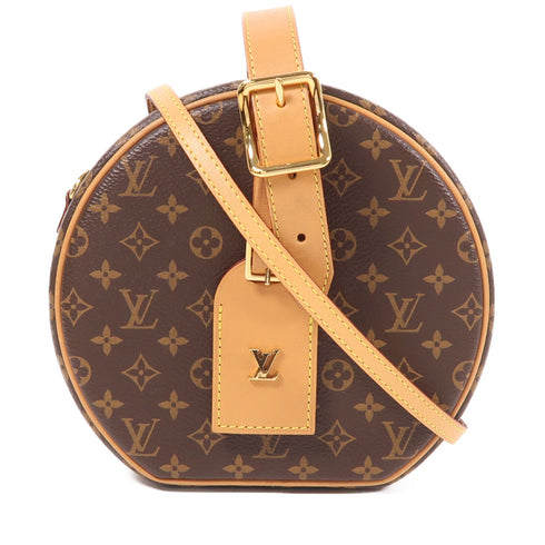 LOUIS VUITTON LV GHW Petite Boite Chapeau 2 Way Bag M43514 Monogram Brown