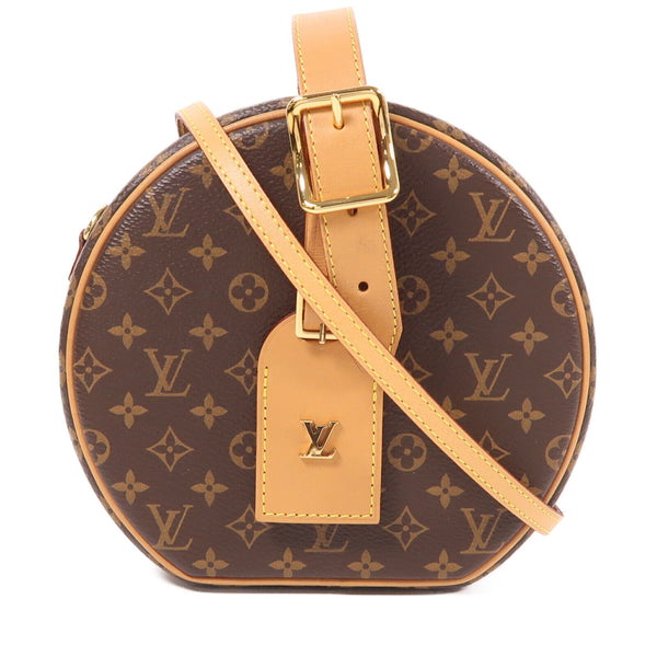 LOUIS VUITTON LV GHW Petite Boite Chapeau 2 Way Bag M43514 Monogram Brown