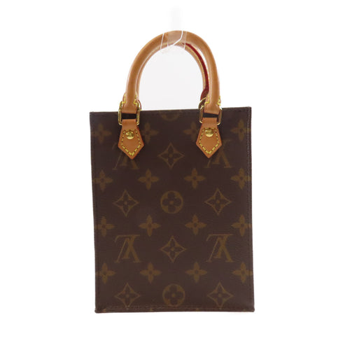 LOUIS VUITTON LV Petit Sac Plat 2 Way Shoulder Bag Handbag M69442 Monogram Brown v1
