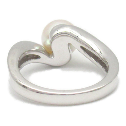 MIKIMOTO Pearl Ring 18K White Gold US#5.5/JP#10.5