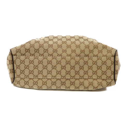 GUCCI GG GHW Shoulder Bag 211944 Canvas Brown v1
