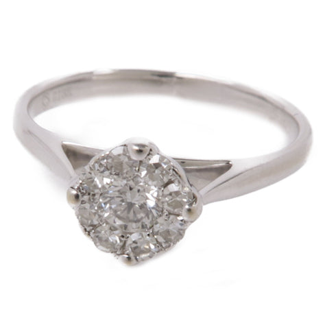 JEWELRY Diamond Ring US#5.25 18K White Gold