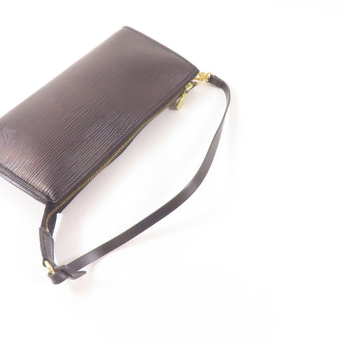 LOUIS VUITTON LV GHW Pochette Accessories Pouch M52942 Epi Black v1