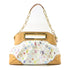 LOUIS VUITTON LV GHW Judy GM 2 Way Bag M40253 Monogram Multicolore White