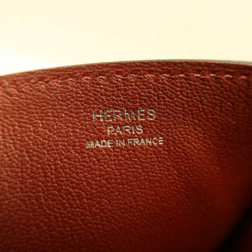 HERMES PHW Cavaliere 21 Shoulder Bag Swift Leather Rouge