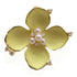 FINE JEWELRY 0.21ct Diamond Brooch 18K Yellow Gold 7.9g