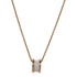 BVLGARI B-Zero 1 Necklace 18K Yellow Gold Ceramic Gold/White