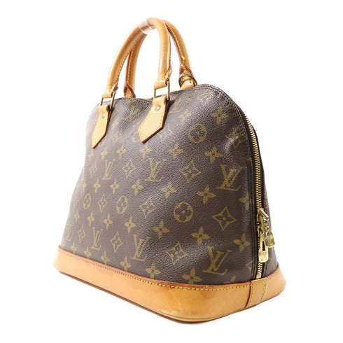 LOUIS VUITTON LV GHW Alma Handbag M51130 Monogram Brown v1