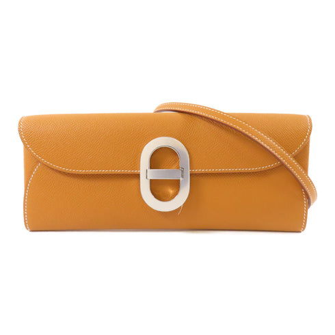 HERMES PHW Chaine d'Ancre To Go Shoulder Bag Epsom Leather 37 Gold