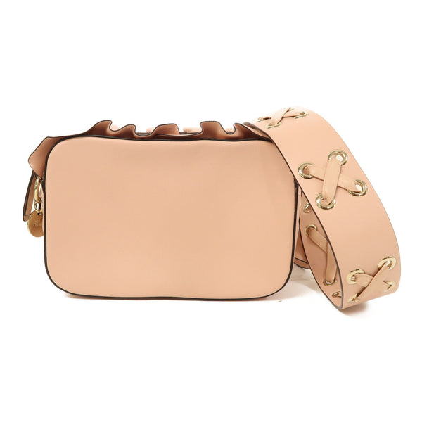 VALENTINO Shoulder Bag Crossbody Calfskin Leather Pink