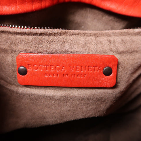 BOTTEGA VENETA BV Shoulder Bag Lambskin Leather Red