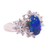 FINE JEWELRY 1.10ct Black Opal 0.85ct Diamond Ring 5.75 Ring PT900 Platinum